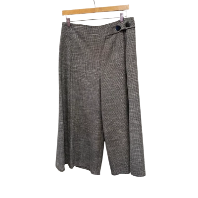 Veronica Maine Womens  Size 12 Wide Leg Pants Black  / Brown 