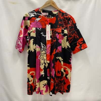  Women’s Size 8 Oneteaspoon Multicoloured Lost Animals Top