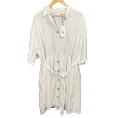 Betty Basics Womens  Size 20 Shirt Dress White 