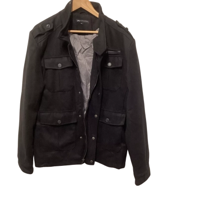 Jonathan Adams Mens  Size XL Front Zipper Black  