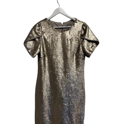 David Lawrence Womens Mini Dress Size 10  Silver 