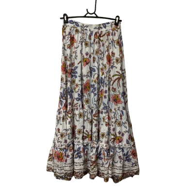 Jaase Womens  Size S  Floral / Multicoloured / Blue / Coral / Pink / Yellow  Maxi Skirt  