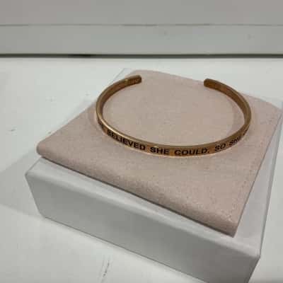 Selfaware She Believed She Could So She Did Cuff Bangle