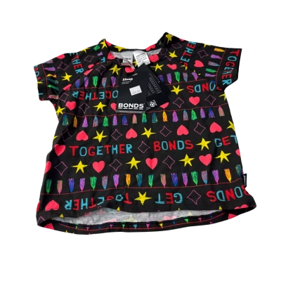 BNWT Bonds Kids  Size 12-18m Tee Black  