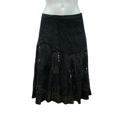 Jag Womens Size 10 Midi Skirt Black  