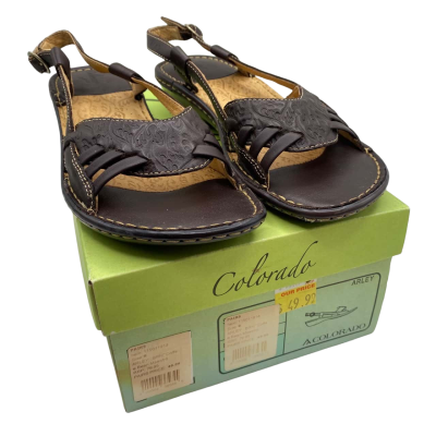 Colorado Womens  Size 8 Low Sandals Brown Original RRP $79.95
