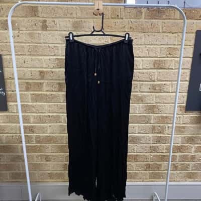 White Closet Womens  Blare Pants Black Size 10 