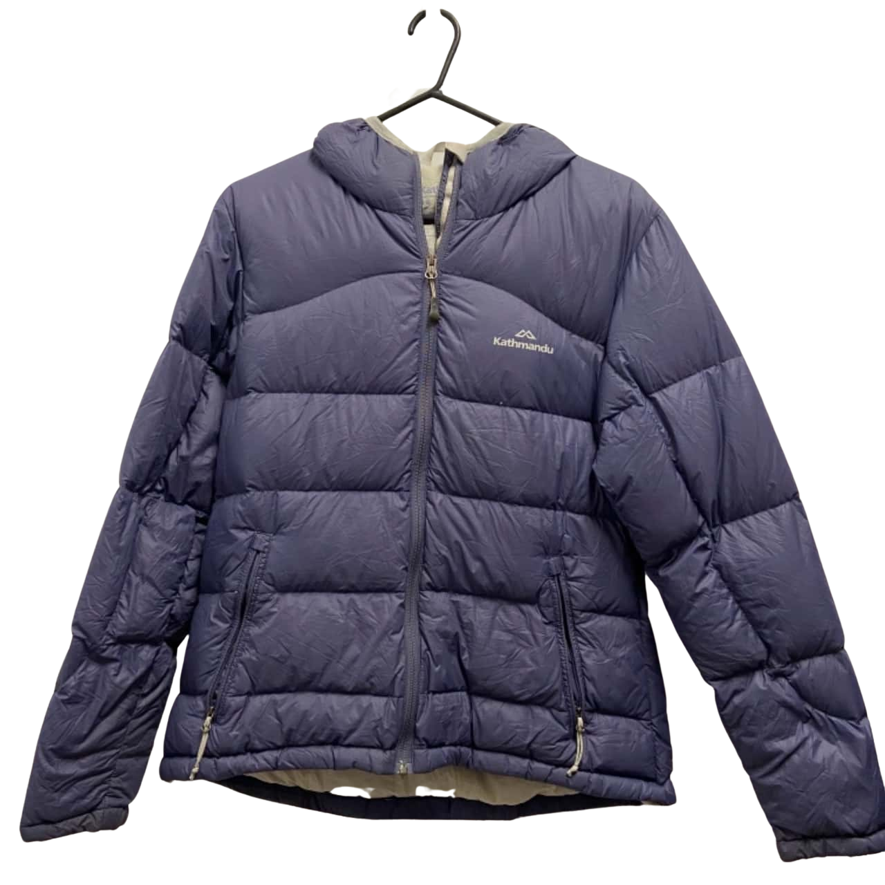 Kathmandu Womens Size 10 Down Puffer Jacket Blue (s)