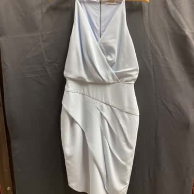 Cooper St Baby Blue Strap with Deep V Line Dress