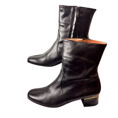 Robert Clergerie Ritar Women's Size 8.5 Black Leather Ankle Boots