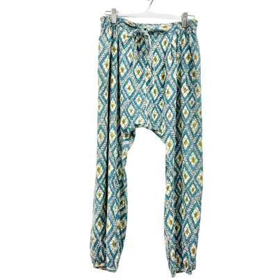 Gorman/ Kate Kosek Colab Boho Green Geometric Pants Size 8