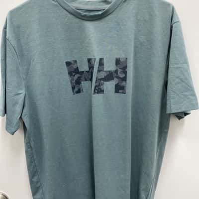 Helly Hansen Mens  Size L Printed Shirt Green 