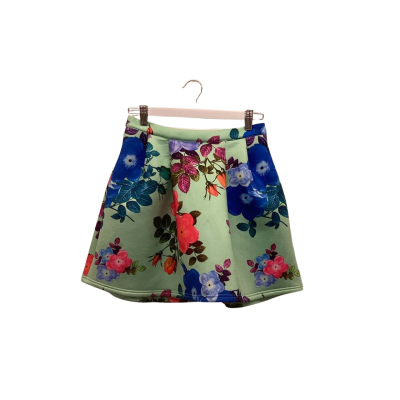 Paint It Red Womens Size S Gorgeous thick Floral Green Skirt