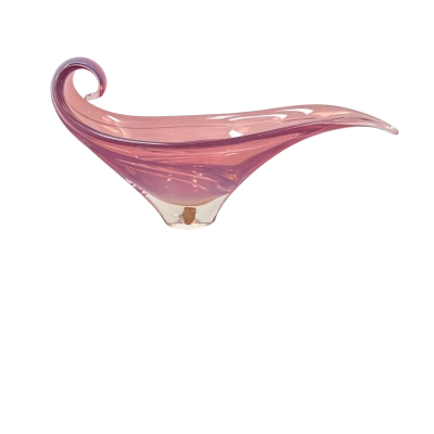 Arte Nuova Murano Pink glass bon bon dish