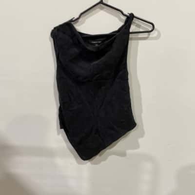 Forever New Andie Cupro Cowl Cami  Womens  Size 4 Black  RRP$99.99
