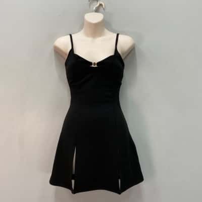 Meshki Womens  Size XS Micro Mini Dress Black  
