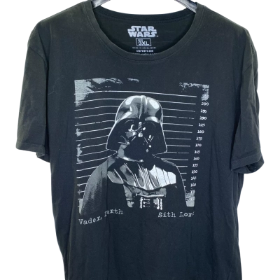 Star Wars Darth Vader Mugshot Mens  Size XXXL Printed Shirt Black  