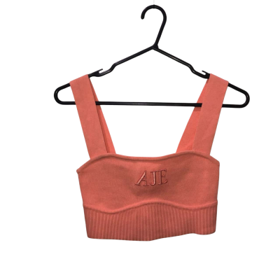 AJE Coral Crepe Knit Top Size XS