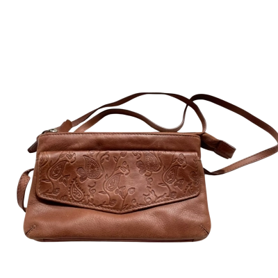  Mabel & Lou Cross Body Bag Brown GENUINE LEATHER