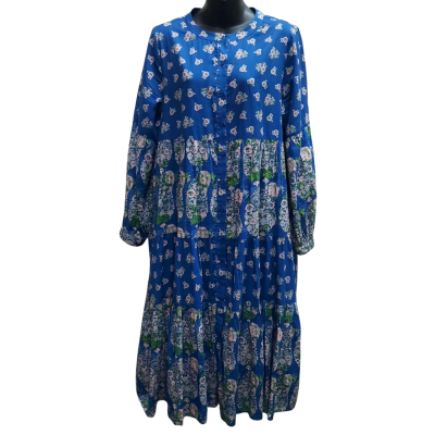 YARRA TRAIL Size 12 Floral Print Tiered Smock Dress