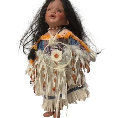 Native American porcelain doll