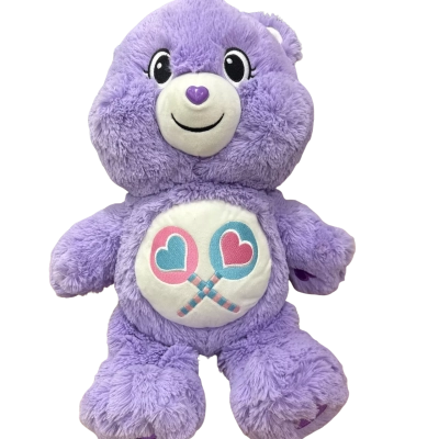 Care Bears Share Bear Purple Plush Lollipop Collectible Stuffed Animal Plush Toy