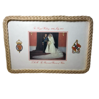 Charles and Diana Royal Wedding Souvenir Melamine Tray 