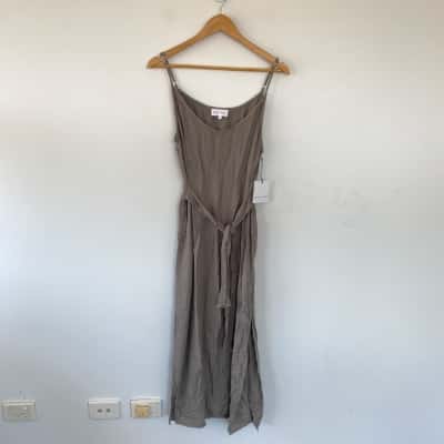 Bella Dahl Khaki Midi Dress Size L 