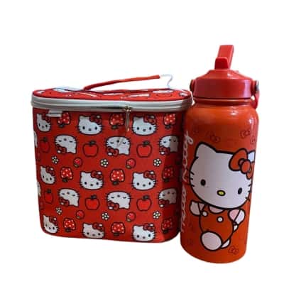Hello Kitty lunch bag and drink bottle