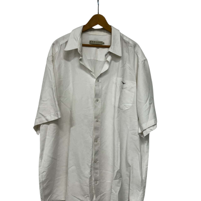 R.M. Williams Short Sleeve Linen Shirt White Size XXXXXL
