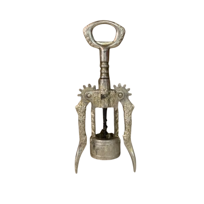 Vintage Corkscrew With Grapevine Decoration