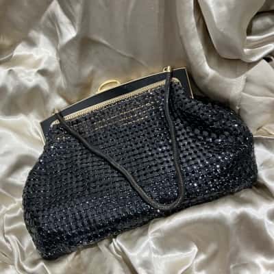 Glomesh Womens Evening Bag Black  