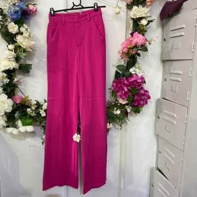 Alice & Olivia Womens  Size 2 / 8 Flared Pants Pink  