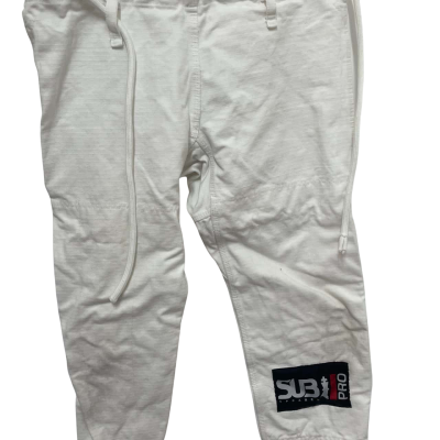  Unisex  Size 12 Straight Leg Pants Off White 