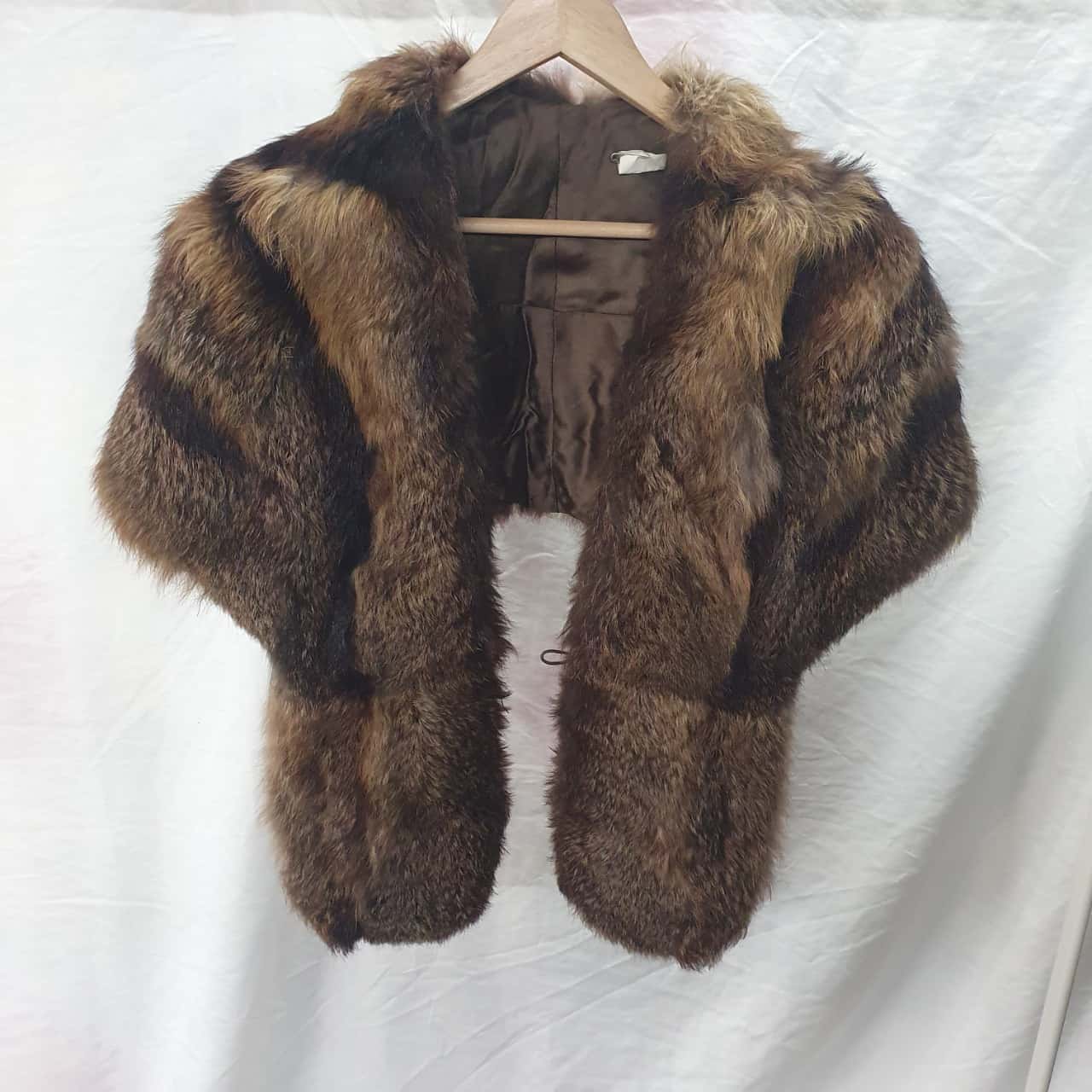 vintage fur shawl