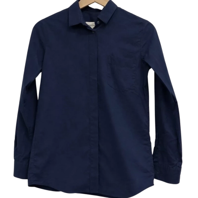 Golden Goose Womens  Size S Button Up Top Navy Blue 