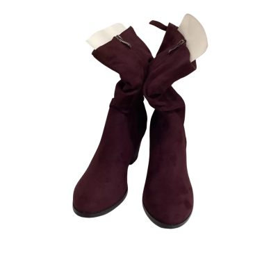 Autograph Womens Suedette Ruched Skye Boots Size 8