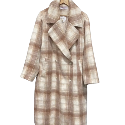 Serafina Womens Size 14 Winter Coat Beige 
