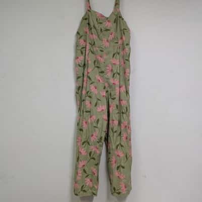 Princess Highway Womens Green / Patterned Jumpsuit Size 16