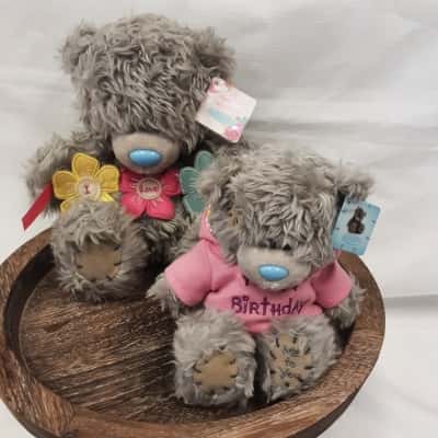 Me to you teddy bear features soft grey plush for and signature Blue Nose new with tag and teddy me to you Happy Birthday plush teddy