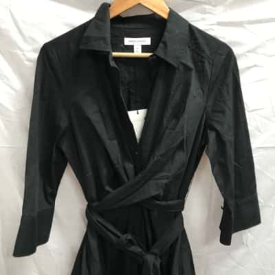 NWT David Jones Tie Front midi Shirt Dress Size 12  