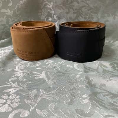 Birch & Smith Leather Guitar Strap Bundle