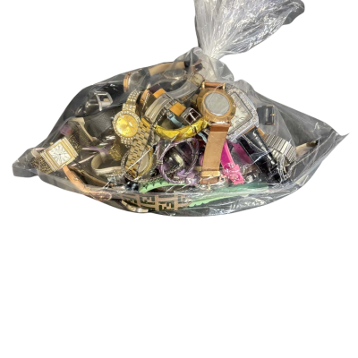 Lot #1 Bag of 40 assorted watches - untested/broken 