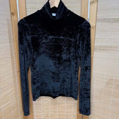 Scanlan Theodore Womens  Size S Crew Neck Top Black  