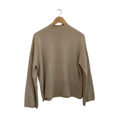 Decjuba Womens  Size XS Turtleneck Jumper Beige 