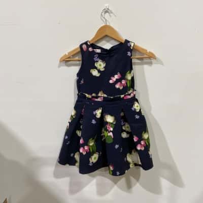 Ted Baker Girls Dress Age 5-6 Floral 