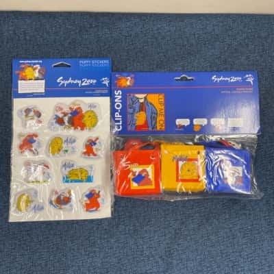 Sydney 2000 Olympics Mascot Sticker and Clip on Set