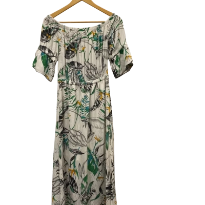 Witchery Womens  Size 8 Maxi Dress Floral / White 