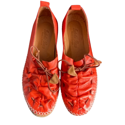 Isabella Rossi leather Womens  Size 39 Orange / Red 