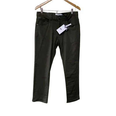 Yd. Men's Chino Skinny / Stretch Pants Size 32 Olive 